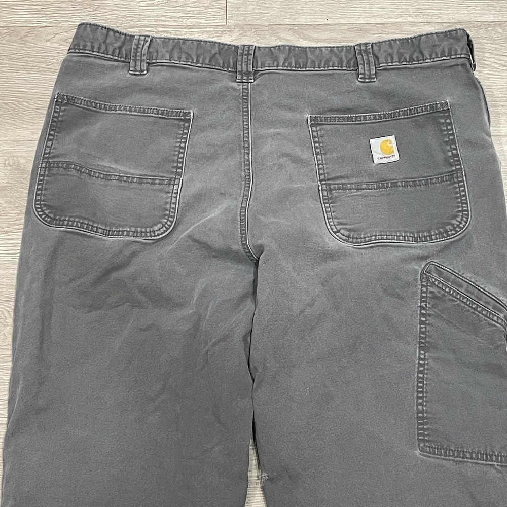 Carhartt Mens Carpenter Pants Distressed Work Holey Grungy Straight Leg 40 X30 - Picture 5 of 9